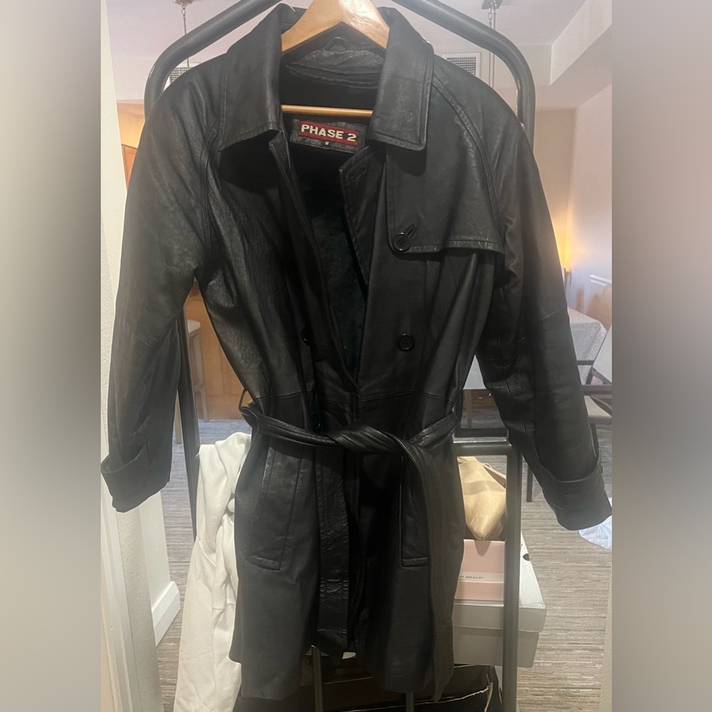 Phase 2 Vintage Leather Trench